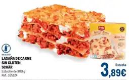 Makro Schär lasaña de carne oferta