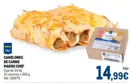 Makro makro chef canelones de carne oferta