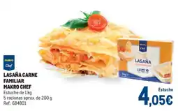 Makro makro chef lasaña carne familiar oferta