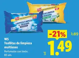 Lidl W5 toallitas de limpieza multiusos oferta