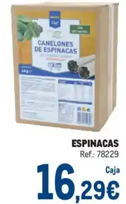 Makro Bertolli Chef canelones de espinacas oferta