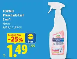 Lidl formil planchado facil oferta