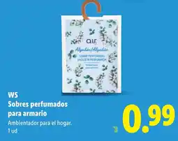 Lidl air sobres perfumados para armario oferta
