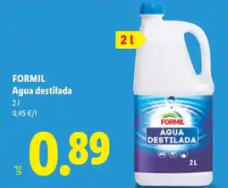 Lidl Formil agua destilada oferta