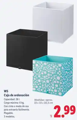 Lidl W5 caja de ordenación oferta