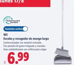 Lidl W5 escoba y recogedor de mango largo oferta