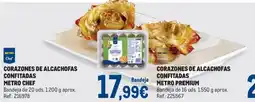 Makro Metro chef corazones de alcachofas confitadas oferta