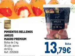 Makro Pimientos rellenos angus makro premium oferta