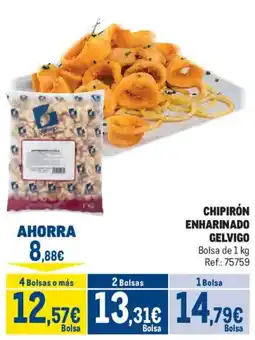 Makro Gelvigo chipirón enharinado oferta