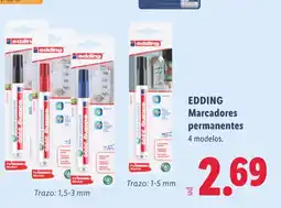 Lidl Edding marcadores permanentes oferta