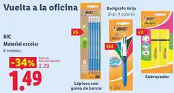 Lidl BIC Material escolar oferta