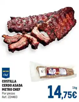 Makro Metro Chef costilla cerdo asada oferta
