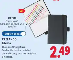 Lidl Crelando libreta oferta