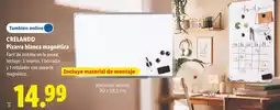 Lidl Crelando pizarra blanca magnética oferta