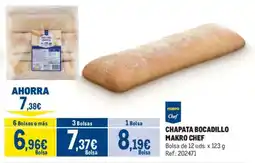 Makro makro chef chapata bocadillo oferta