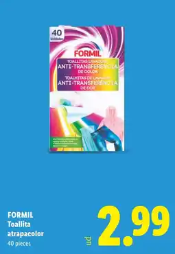 Lidl Formil toallita atrapacolor oferta