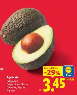 Lidl Aguacate oferta