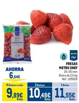 Makro Metro Chef fresas oferta