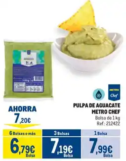 Makro Metro Chef pulpa de aguacate oferta