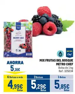 Makro Metro Chef mix frutas del bosque oferta