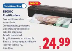 Lidl Tronic plastificadora oferta