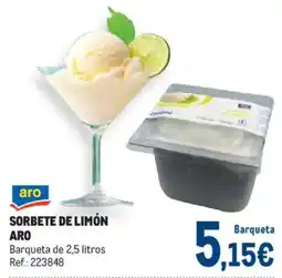 Makro Aro sorbete de limón oferta