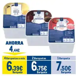 Makro Barquetas de helado oferta
