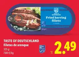 Lidl Taste of Deutschland filetes de arenque oferta