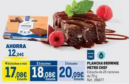 Makro Metro Chef plancha brownie oferta