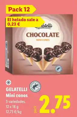 Lidl Gelatelli mini conos oferta