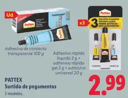 Lidl Pattex surtido de pegamentos oferta