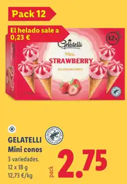 Lidl Gelatelli mini conos oferta