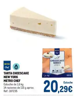 Makro Metro Chef tarta cheesecake new york oferta