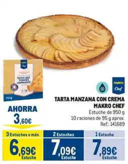 Makro makro chef tarta manzana con crema oferta