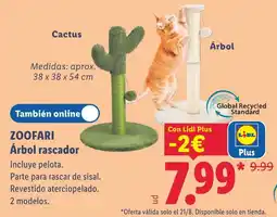 Lidl Zoofari árbol rascador oferta