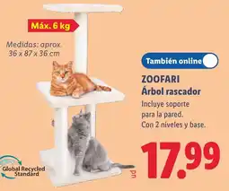 Lidl Zoofari árbol rascador oferta