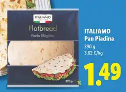 Lidl Italiamo flatbread piada sfogliata oferta