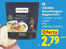 Lidl Italiamo queso parmesano reggiano d.o.p. oferta