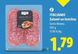 Lidl Italiamo salami en lonchas oferta