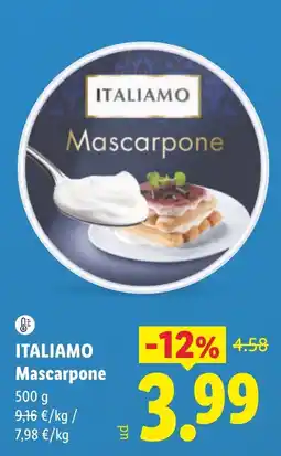 Lidl Italiamo mascarpone oferta