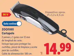 Lidl Zoofari cortapelito oferta