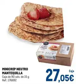 Makro Minicrep neutro mantequilla oferta