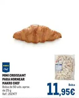 Makro makro chef mini croissant para hornear oferta