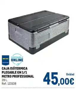 Makro Metro Professional caja isótermica plegable gn 1/1 oferta