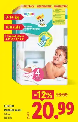 Lidl Lupilu pañales maxi oferta