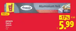 Lidl Aromata papel de aluminio oferta