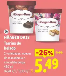 Lidl Häagen Dazs tarrina de helado oferta