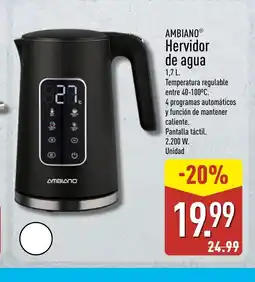 ALDI AMBIANO Hervidor de agua oferta