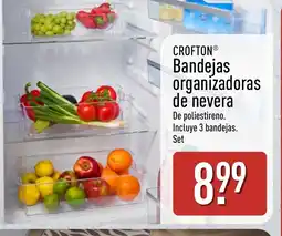 ALDI CROFTON Bandejas organizadoras de nevera oferta