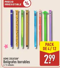 ALDI HOME CREATION Bolígrafos borrables oferta